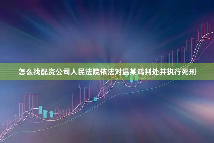 怎么找配资公司人民法院依法对温某鸿判处并执行死刑
